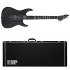 ESP E-II M-I Thru NT Black Satin Electric Guitar + Case NEW