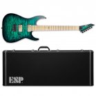 ESP E-II M-II NT HS Black Turquoise Burst Electric Guitar + Case