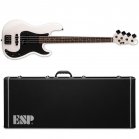 ESP LTD Surveyor '87 Pearl White Electric Bass Guitar + Case