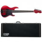 ESP LTD AP-5 Bass 5-String Candy Apple Red Satin + ESP Case NEW