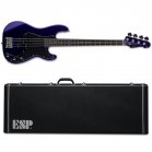 ESP LTD Surveyor '87 Bass Guitar Dark Metallic Purple + Case NEW