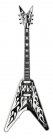 Dean USA Michael Schenker Black and White Flames Limited w/ Case