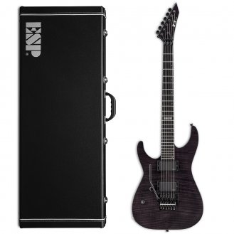ESP E-II M-II LH See Thru Black Left-Handed Guitar +Case B-Stock