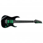 Ibanez Premium UV70P Black Green BK Steve Vai 7-String + Case