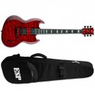 ESP LTD Viper-1000 QM Tiger Eye Sunburst Electric Guitar + Bag
