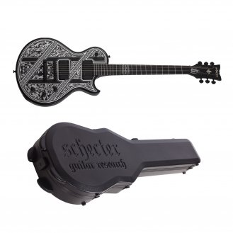 Schecter Solo-II Przym Palladium Guitar Gloss Black + Case NEW