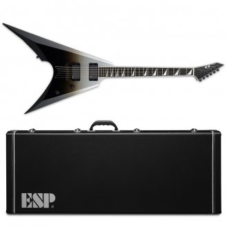 ESP E-II Arrow NT Black Silver Fade Electric Guitar +Case BStock