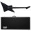 ESP LTD EX-7 Baritone Black Metal Black Satin + Case - B-Stock