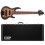 ESP LTD D-6 Black Natural Burst Satin 6-String Bass + ESP Case