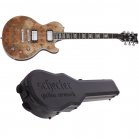 Schecter Solo II Custom Burl Gloss Natural Electric Guitar +Case