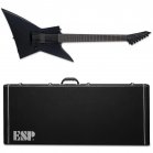 ESP LTD EX-7 Baritone Black Metal Black Satin + Case - B-Stock