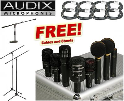 Audix Studio Elite 8 8-piece Studio Mic Package - PLUS BONUS