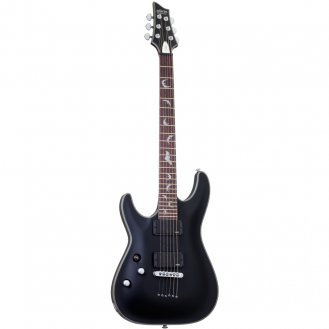 Schecter Platinum-6 LH Satin Black Left-Handed Guitar - NEW