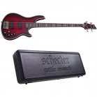 Schecter Hellraiser Extreme-4 Crimson Red Burst Satin + Case