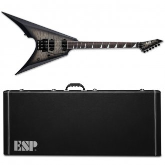 ESP LTD ARROW-1000 QM Charcoal Burst Satin FR Floyd Rose + CASE