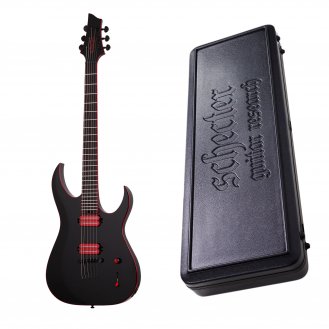 Schecter Sunset-6 Red Dawn Gloss Black + Case B-STOCK