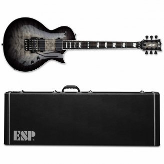 ESP E-II Eclipse FR Charcoal Burst CHB Floyd Rose Fluence B-Stok
