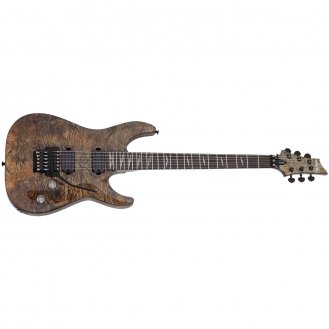 Schecter OMEN ELITE-6 FR CHAR Charcoal Floyd Rose Electric - NEW