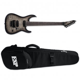 ESP LTD M-1007 Baritone 7-String Charcoal Burst Satin + Bag NEW