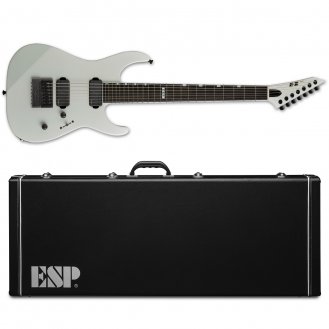 ESP E-II M-II 7B Baritone Evertune Pearl White 7-String + Case