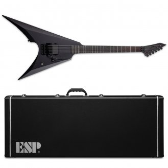 ESP LTD Arrow Black Metal Black Satin BLKS Electric Guitar +Case