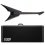 ESP LTD Arrow Black Metal Black Satin BLKS Electric Guitar +Case