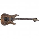 Schecter OMEN ELITE-6 FR CHAR Charcoal Floyd Rose Electric - NEW