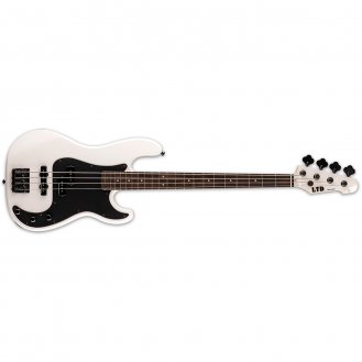 ESP LTD Surveyor \'87 Pearl White Electric Bass Guitar