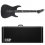 ESP E-II M-I Thru NT Black Satin Electric Guitar + Case B-Stock