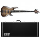ESP E-II BTL-4 Black Natural Burst Electric Bass + Caes NEW