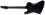 ESP LTD Phoenix-7 Baritone Black Metal Black Satin B-STOCK