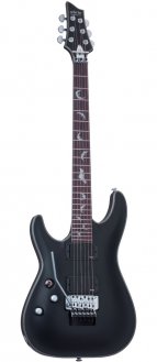 Schecter Damien Platinum-6 FR Satin Black SBK LH Left Handed