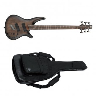 Ibanez SRC6MS 6-String Bass Black Stained Burst Low Gloss + Bag