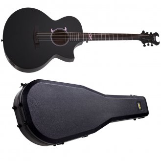 Schecter Machine Gun Kelly Acoustic MGK - Satin Black SBK + CASE