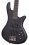 Schecter Stiletto Studio-4 See Thru-Black Satin + Hard Case