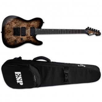 ESP LTD TE-1000 EverTune Guitar Charcoal Burst + Gig Bag NEW