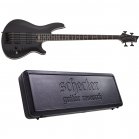 Schecter SLS Evil Twin-4 Satin Black SBK Electric Bass + Case