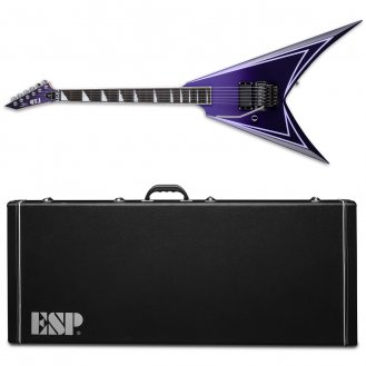 ESP LTD ALEXI HEXED SAWTOOTH LH Purple Fade Stripes Left Handed