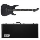 ESP E-II M-I Thru NT Black Satin Electric Guitar + Case B-Stock