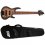ESP LTD D-6 Black Natural Burst Satin 6-String Bass + ESP Bag
