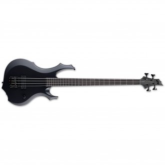 ESP LTD F-4 Black Metal Bass Guitar Black Satin NEW F4