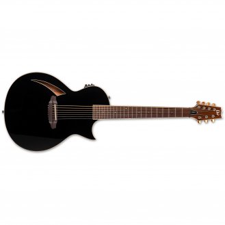 ESP LTD TL-7 Black Thinline 7-String Acoustic-Electric B-Stock
