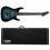 ESP E-II M-II HT BM Mercury Blue Burst + ESP Hard Case B-Stock