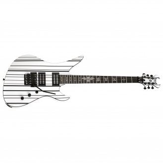 Schecter Synyster Standard Gloss White w/Black Pinstripes Gutiar