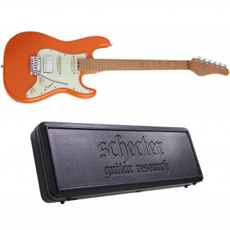 Schecter Nick Johnston Traditional H/S/S Atomic Orange + Case
