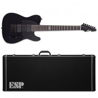 ESP E-II T-B7 Baritone Black Satin 7-String Guitar +Case B-Stock