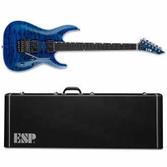 ESP LTD MH-1000 QM Black Ocean - MH1000 Quilt Maple BLKOC + CASE