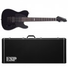 ESP E-II T-B7 Baritone Black Satin BLKS 7-String Guitar + Case