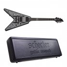 Schecter V-1 Przym Palladium Guitar Gloss Black + Case NEW