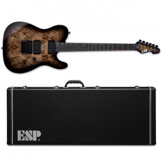 ESP LTD TE-1000 EverTune Guitar Charcoal Burst + Case NEW